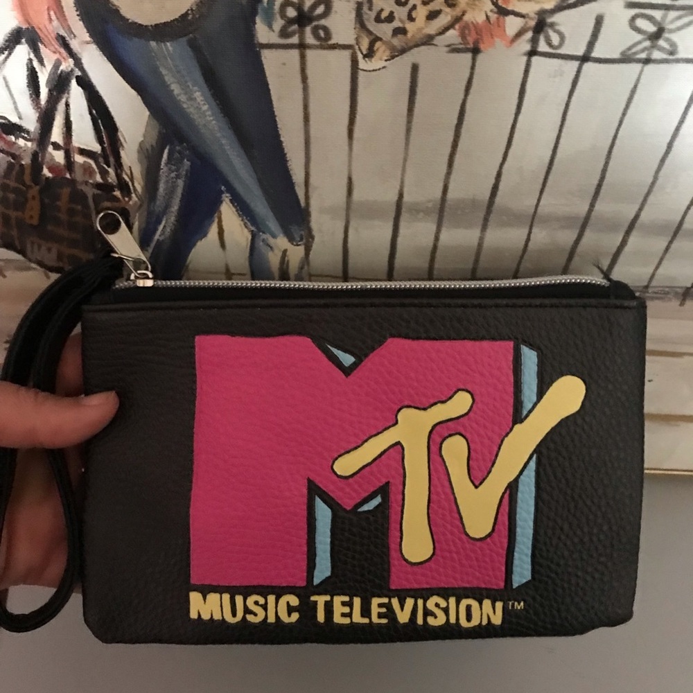 This retro adorable MYV canvas perfect TO GO WITH Any style Wristlet